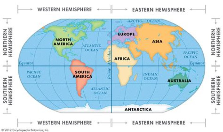 what continents are in the eastern hemisphere